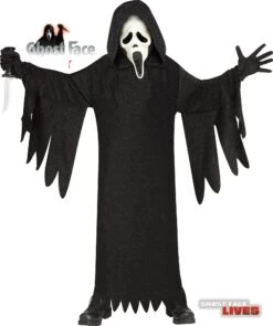 Fun World Childrens Ghost Face Costume - Metallic Fabric