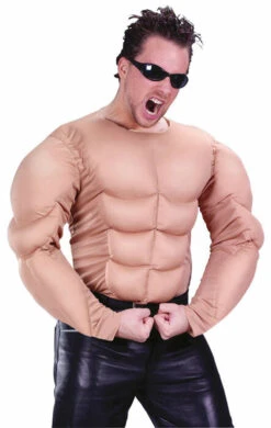 Fun World Muscle Chest Shirt Adult Costume
