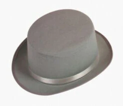 Fun World Felt Top Hat - Grey