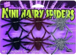 Fun World Hairy Spiders - 3 Assorted Colors