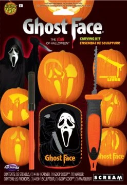 Fun World Ghost Face Pumpkin Carving Kit