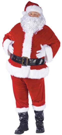 Fun World Santa Claus Deluxe 6pc Costume And Beard