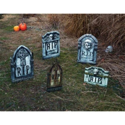 Fun World Photo-Realistic Tombstone - 5 Piece Set