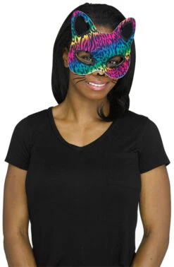 Fun WorldCat Masks With Tattoos Rainbow