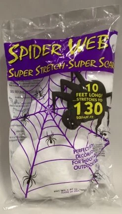 Fun World Super Stretch Spider Webs 130Sq Ft