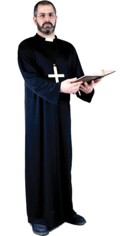 Fun World Priest Adult Costume, Plus Size (48-52)