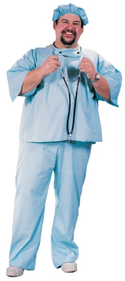 Fun World Doctor Adult Costume, Plus Size