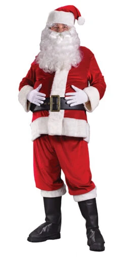 Fun World Santa Suit Rich Velvet Adult Costume