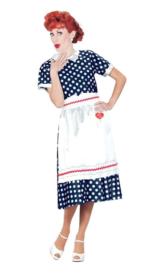 Fun World Women's I Love Lucy Polka Dot Dress 1 Fun World Women's I Love Lucy Polka Dot Dress