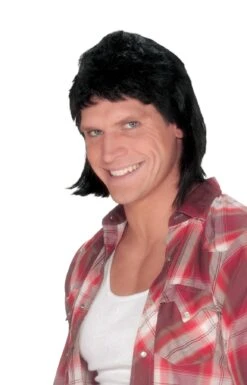Fun World Mullet Wig Black