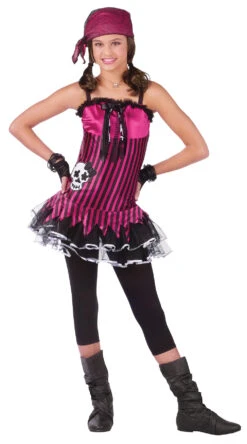 Fun World Rockin' Skull Pirate Teen Costume 0-9