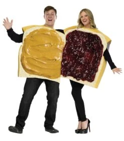 Fun World Peanut Butter & Jelly Adult Couple Costumes