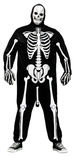 Fun World Skeleboner Funny Adult Costume, Plus Size