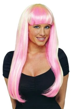 Fun World Natural 'N Neon Wig -Fun World MSN737315