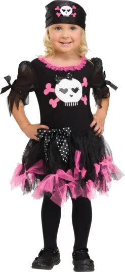 Fun World Sally Skully Toddler Costume, 3T-4T
