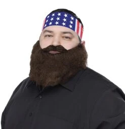 Fun World Crazy Quackers Independence Day Bandana & Beard