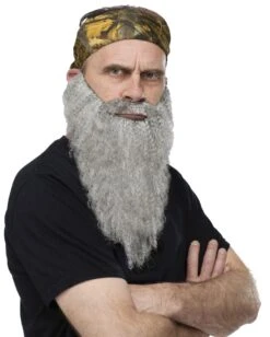 Fun World Crazy Quackers Camo Bandana & Gray Beard