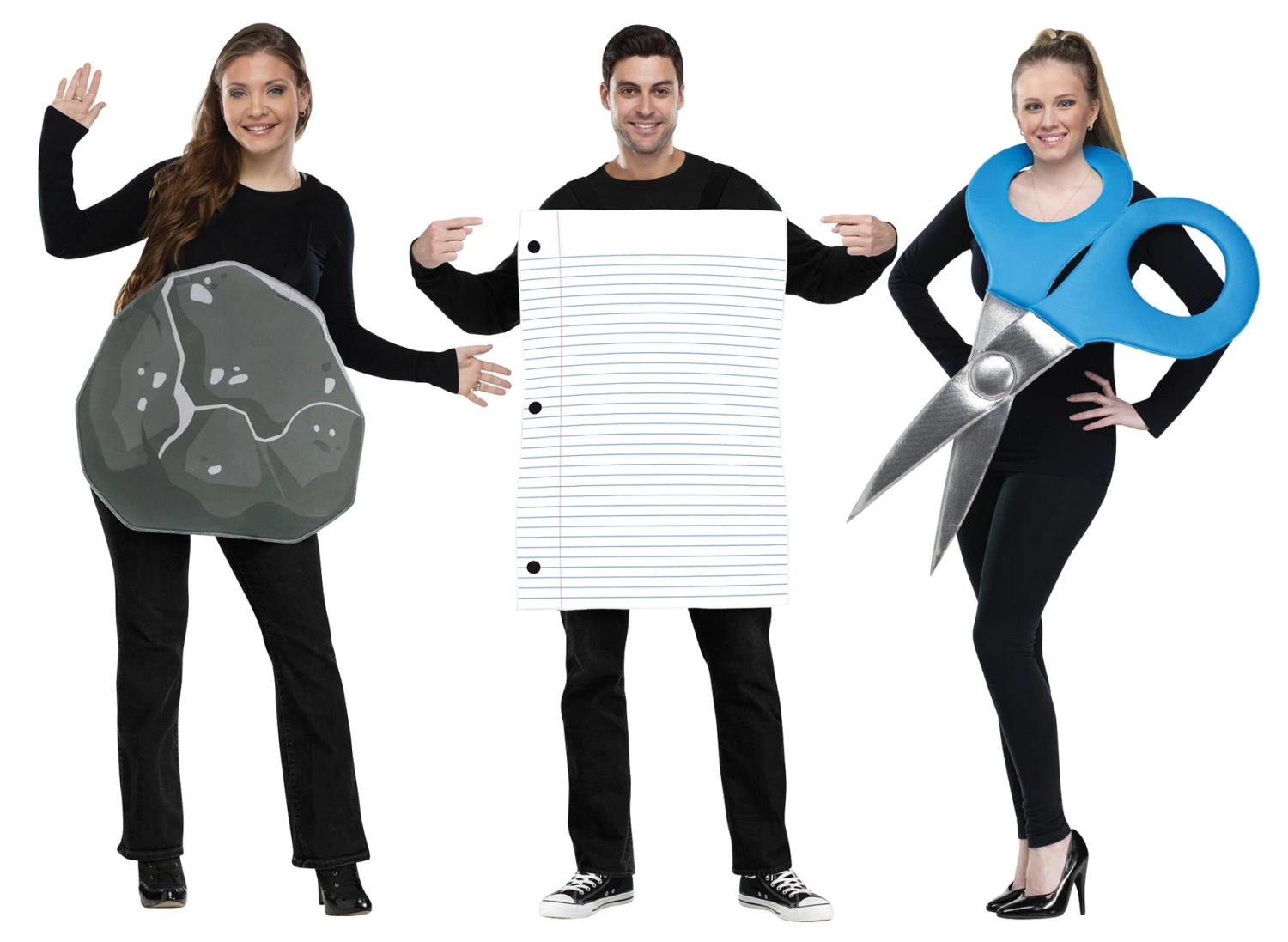 Fun World Rock Paper Scissors Adult Costume 1 Fun World Rock Paper Scissors Adult Costume