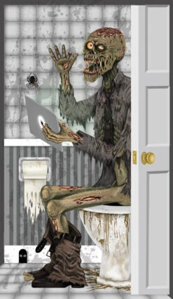 Fun World Zombie Toilet Door Cover