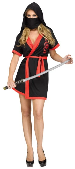 Fun World Women's Ninja Robe Adult Costume