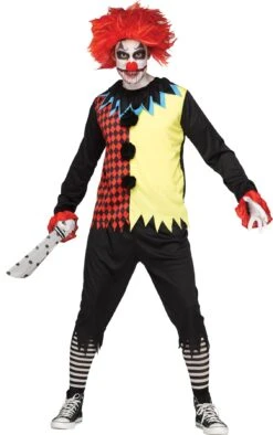 Fun World Freakshow Clown Adult Costume, Standard