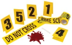 Fun World Crime Scene Kit With Blood Splat