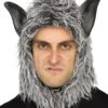 Fun World Wolf Man Or Beast Mask Grey