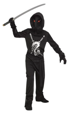 Fun World Ninja With Light Up Eyes, Child Costume