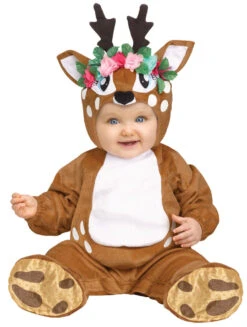 Fun World Oh Deer Baby Toddler Christmas Reindeer Costume, 3T-4T