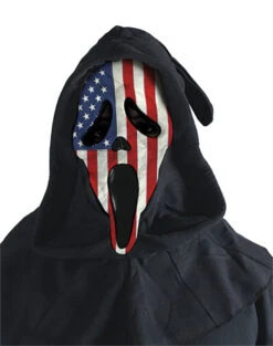Fun World Usa Flag Ghost Face Mask