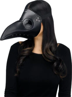 Fun World Plague Doctor Faux Leather Black