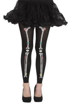 Fun World Adult Footless Bone Tights