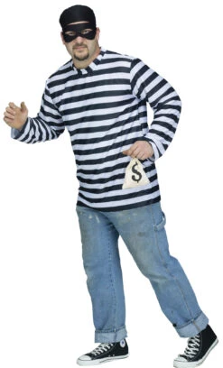 Fun World Men's Plus Size Burglar