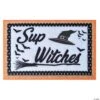 Fun World Funny Halloween Doormat "Sup Witches"