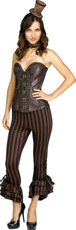 Fun World Ruffled Pirate Pants - Brown
