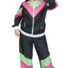 Fun World 80's Track Suit Plus Size Costume