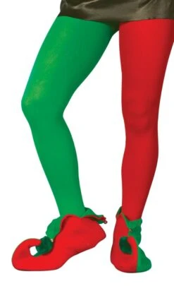 Fun World Red And Green Elf Tights