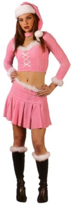 Fun World Sexy Pink Santa's Little Helper - Adult Christmas Costume
